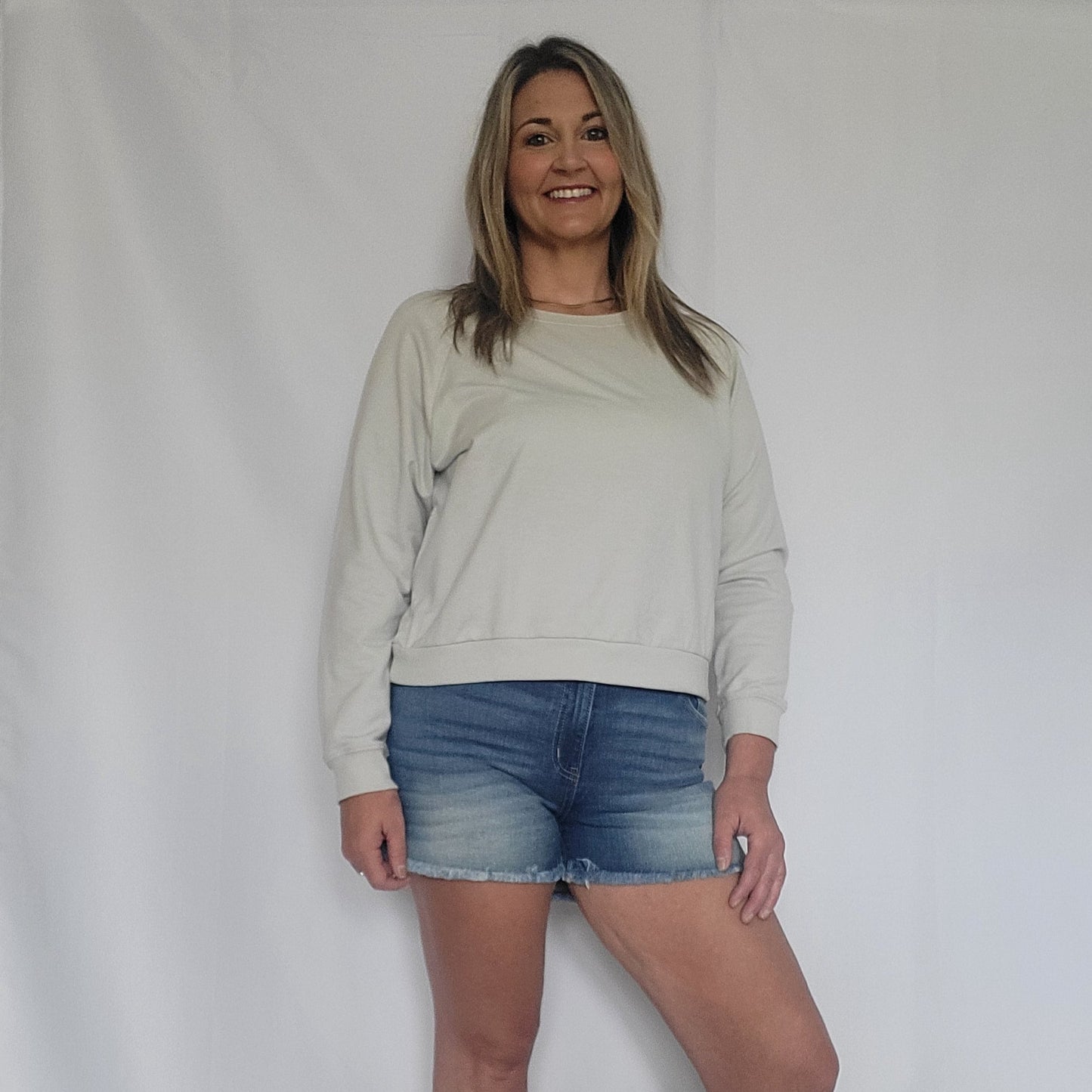 Light Tan Shortie Sweatshirt
