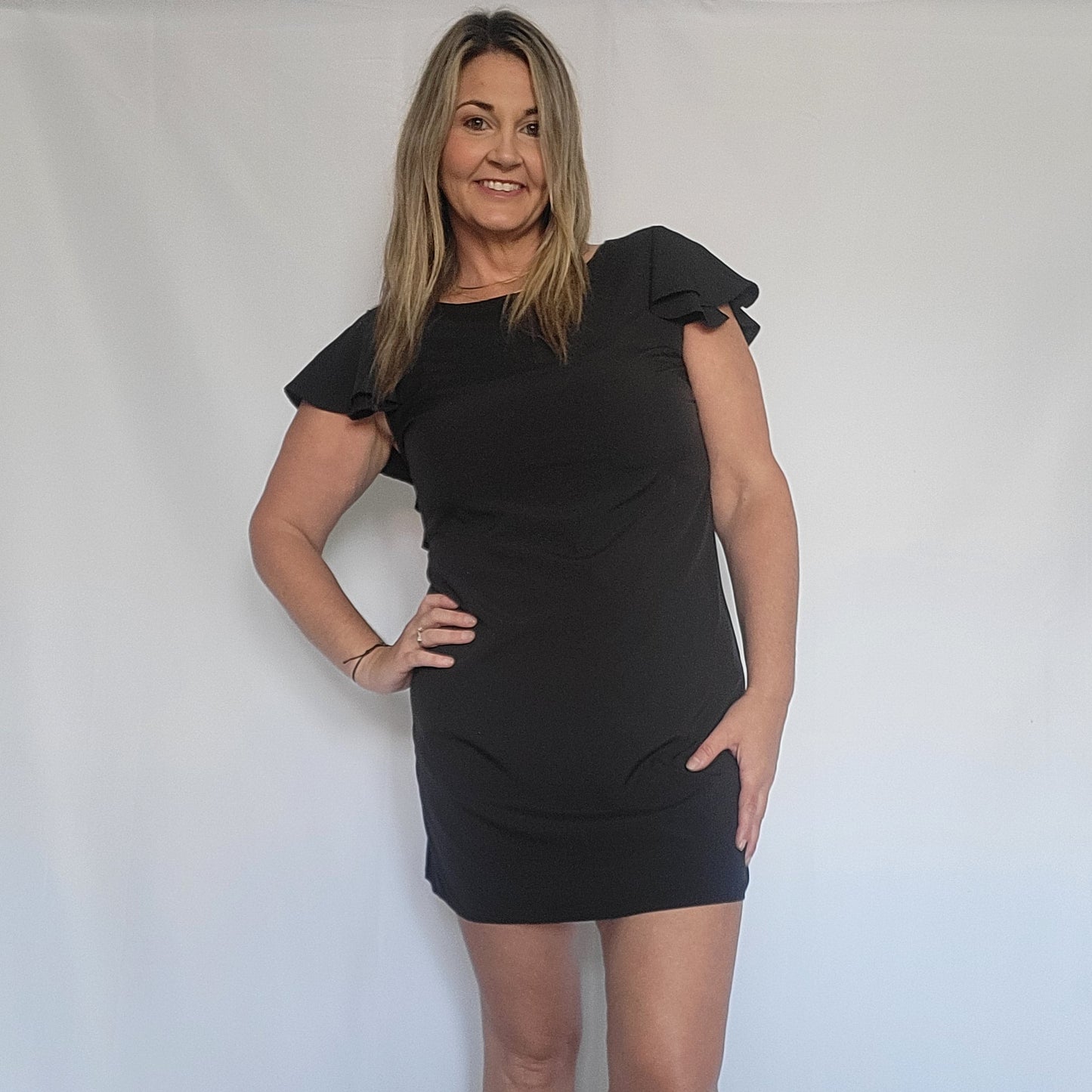 Black Ruffle Dress