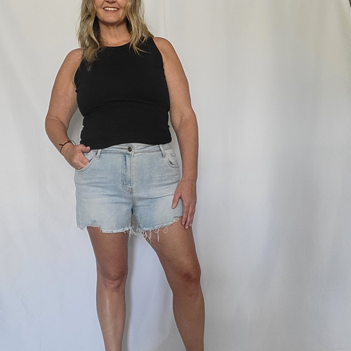 Light Denim Shorts