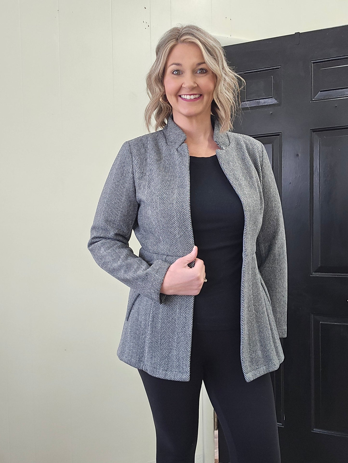 Herringbone Pattern Jacket