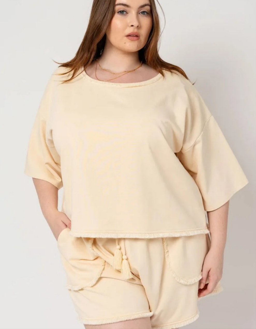 Curvy Cream Lounge Set