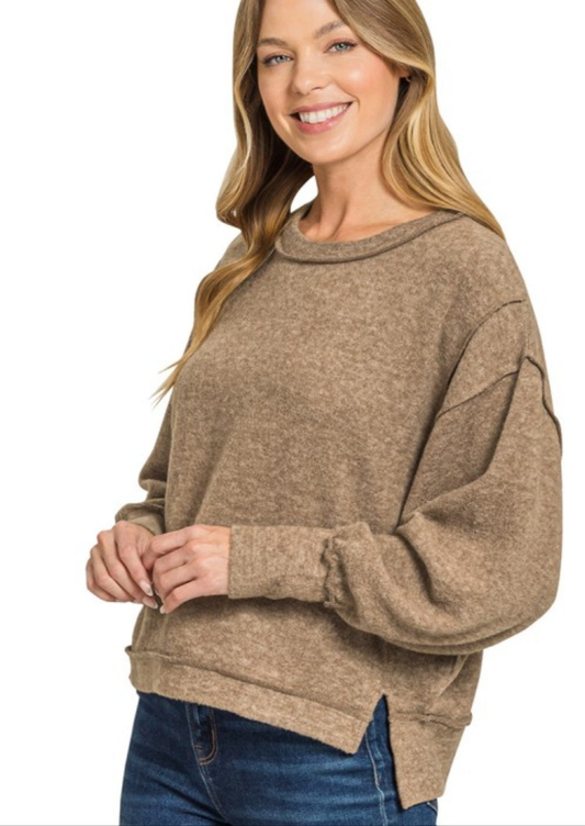 Cozy Mocha Pullover