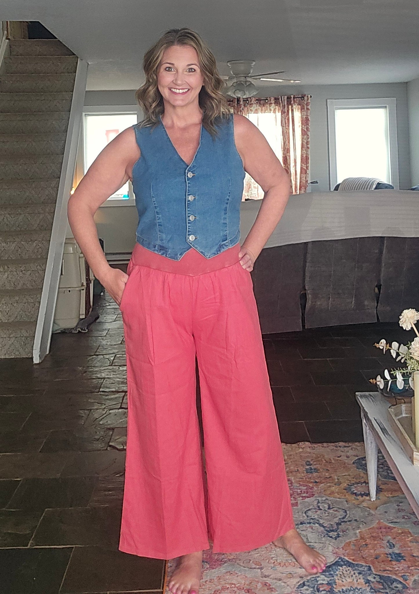 Sienna Everyday Cropped Wide Leg Pants